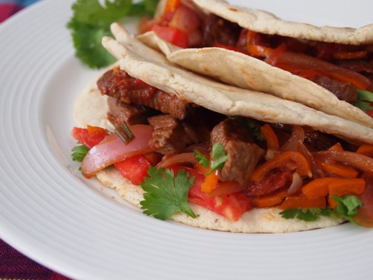 Filled lomo tacos, a good option.