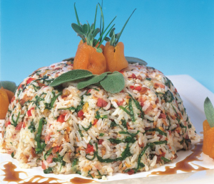 Christmas Rice with Balsamic Syrup